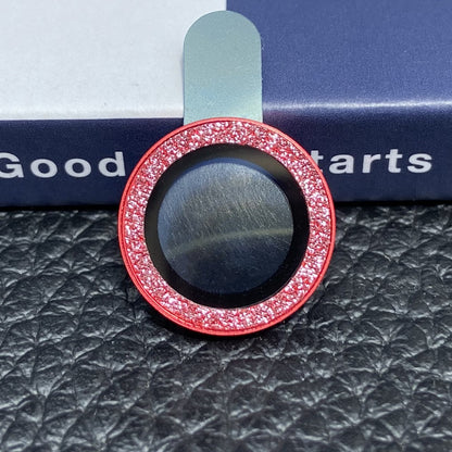 For iPhone 12 mini 5.4 inch 2Pcs / Set Glitter Edge Camera Lens Protector Anti-scratch Tempered Glass Lens Film