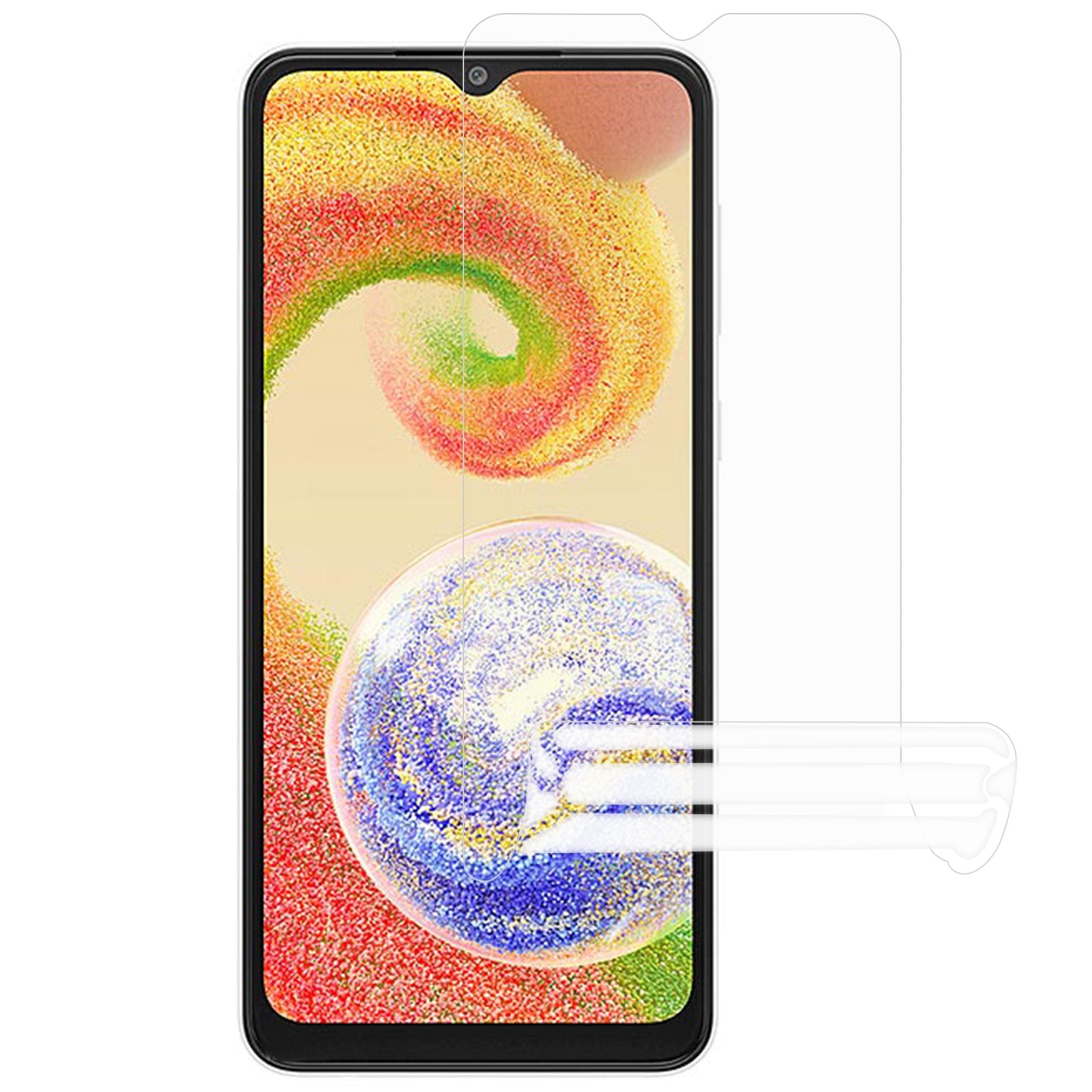 For Samsung Galaxy A04s 4G (164.7 x 76.7 x 9.1 mm) / A04 4G TPU Screen Protector Explosion-proof Anti-glare HD Clear Full Coverage Film