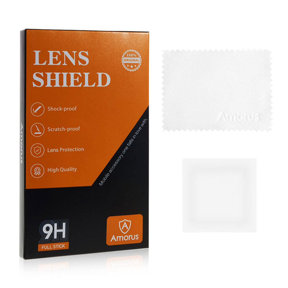 AMORUS For OnePlus 8 Pro HD Clear Camera Lens Protector Scratch-Resistant Tempered Glass Anti-explosion Lens Film