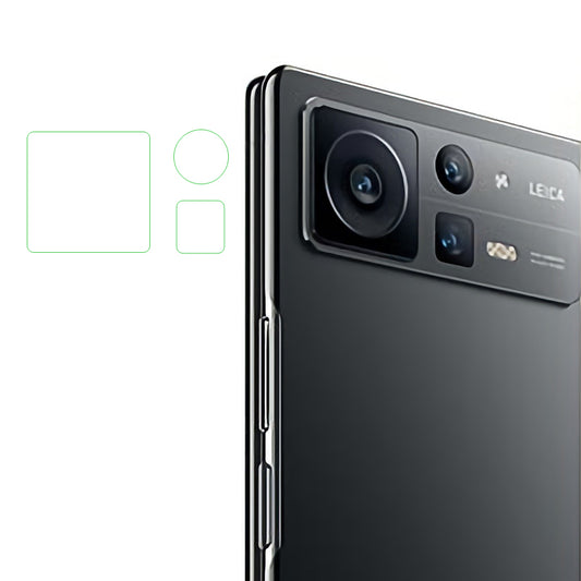 1 Set Flexible Phone Camera Lens Film for Xiaomi Mix Fold 2 5G, Anti-dust Soda-lime Glass Scratch Resistant Lens Protector