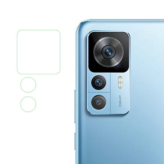 1 Set For Xiaomi 12T 5G / Redmi K50 Ultra 5G Soft Rear Lens Protector Flexible Soda-lime Glass HD Clear Phone Back Lens Film