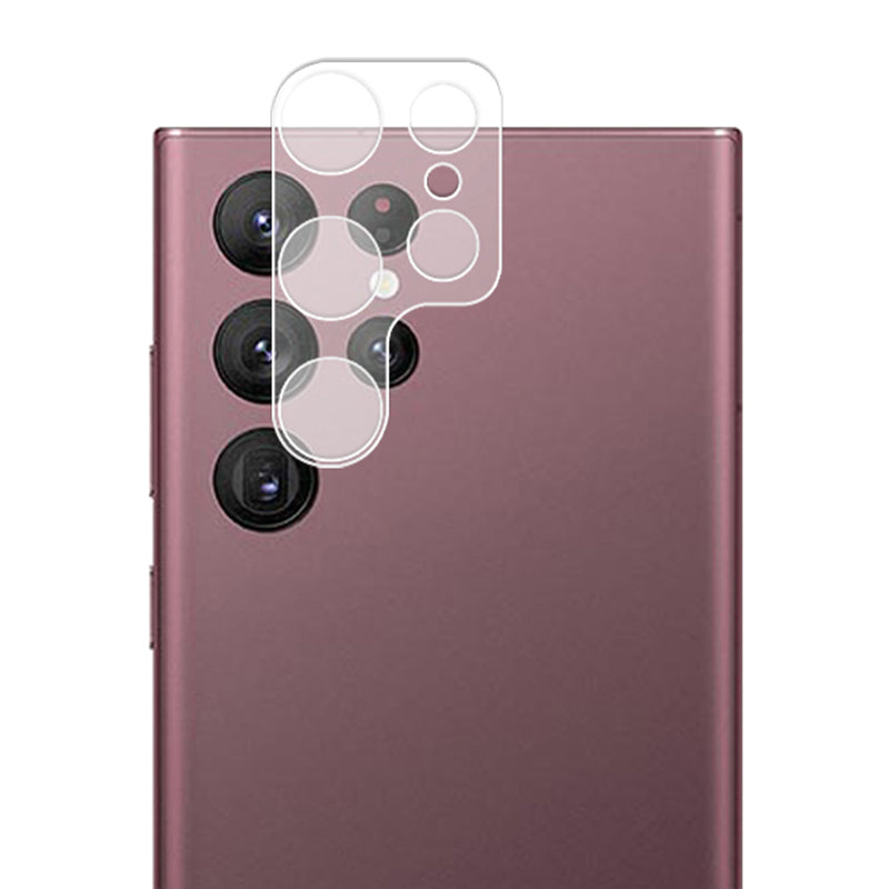 AMORUS Camera Lens Protector for Samsung Galaxy S23 Ultra, Ultra Clear Anti-explosion Silk Printing Tempered Glass Guard Film