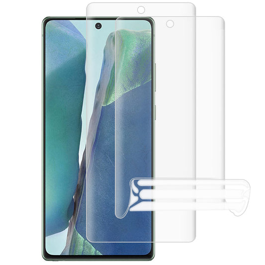 2Pcs Hydrogel Protective Film for Samsung Galaxy Note20 / Note20 5G, Transparent TPU Full Coverage Screen Protector Film