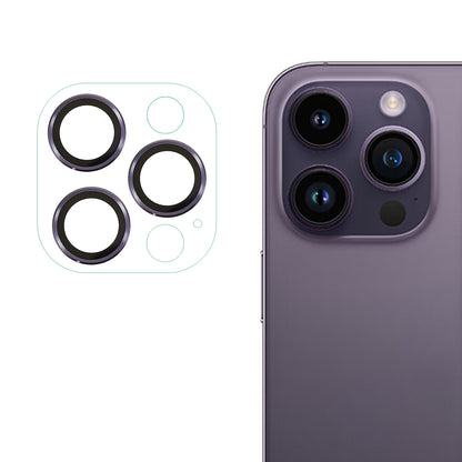 RURIHAI Phone Rear Camera Lens Protector For iPhone 14 Pro / 14 Pro Max Hard Metal + Acrylic Anti-scratch HD Clear Lens Film