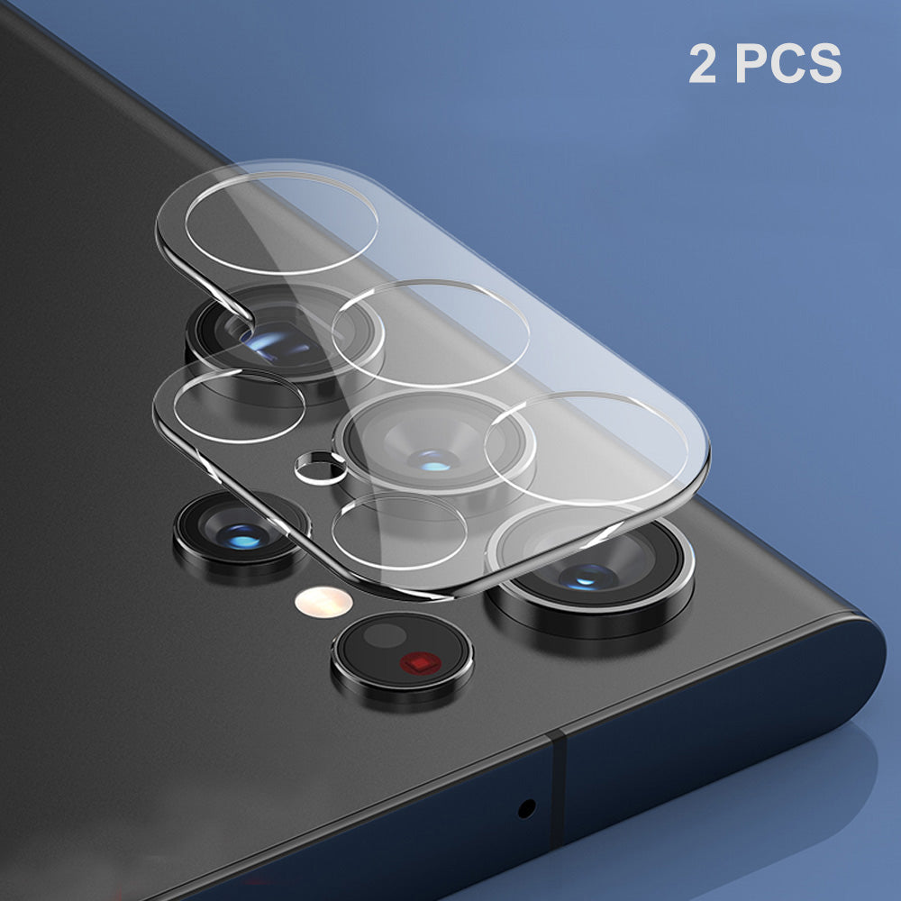 ENKAY HAT PRINCE 2Pcs For Samsung Galaxy S23 Ultra Camera Lens Protector Anti-scratch Ultra Clear Tempered Glass Lens Film