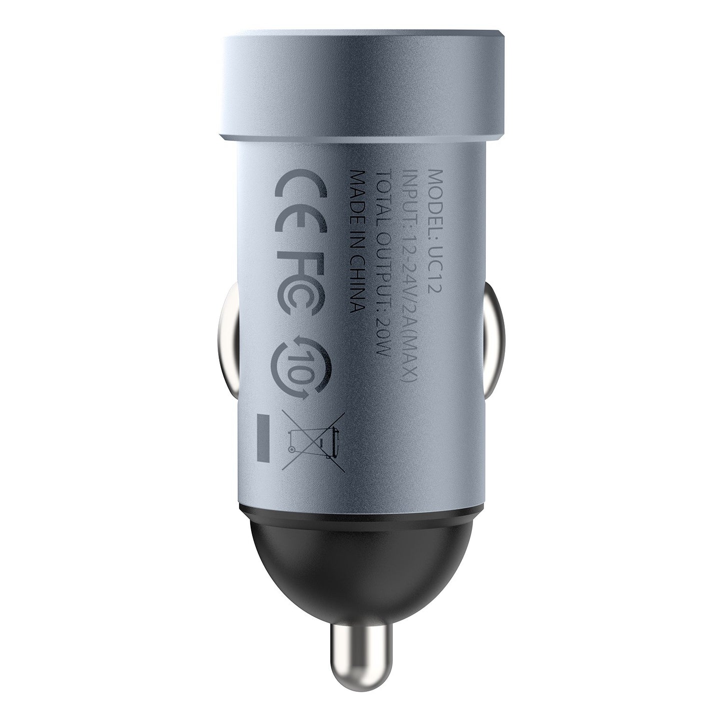 MOMAX UC12 20W Dual Port Car Charger PD 3.0 QC 3.0 Mini Cigarette Lighter Adapter