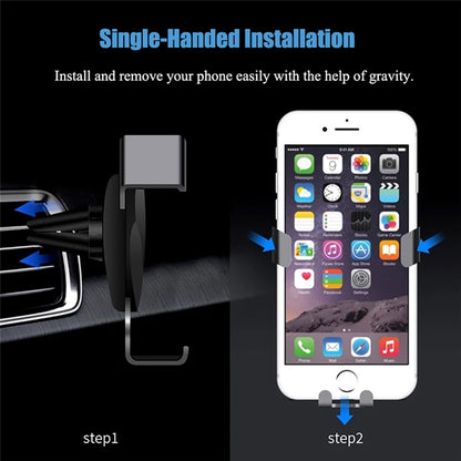 V-MMS Car Air Outlet Mount Gravity Phone Holder Y-Shape Air Vent Cellphone Bracket