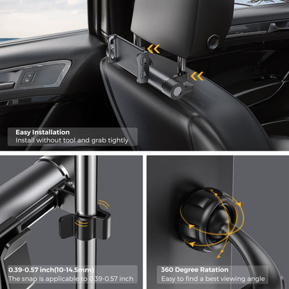 AHASTYLE WG-JY01 Headrest Mount Phone / Tablet Holder with Trash Bag for Cars Trucks SUVs Vans