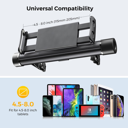 AHASTYLE WG-JY01 Headrest Mount Phone / Tablet Holder with Trash Bag for Cars Trucks SUVs Vans