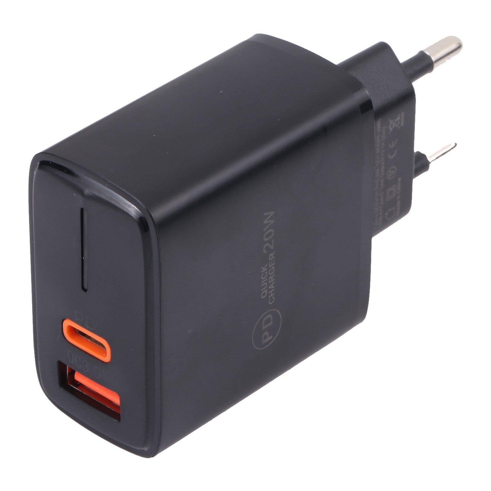 LZ-1130 PD 20W Type-C+QC 3.0 USB Fast Charger Power Adapter Portable Charging Block