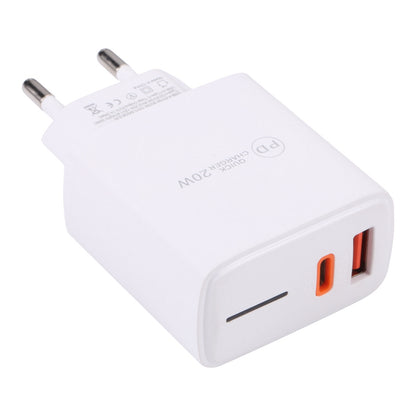 LZ-1130 PD 20W Type-C+QC 3.0 USB Fast Charger Power Adapter Portable Charging Block