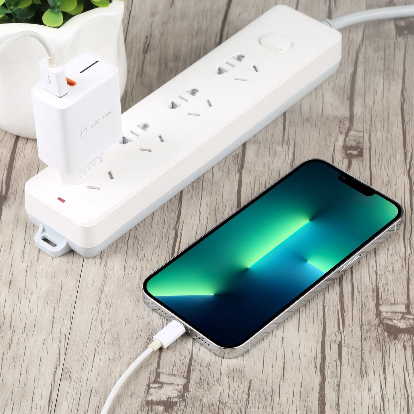 LZ-1130 PD 20W Type-C+QC 3.0 USB Fast Charger Power Adapter Portable Charging Block