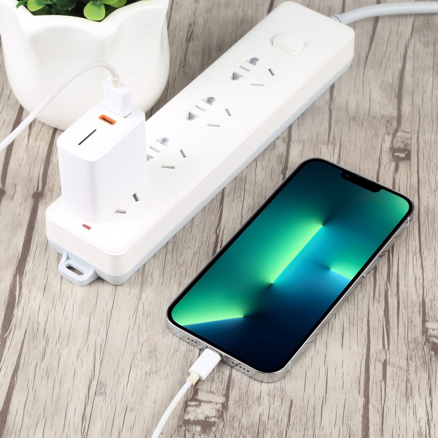 LZ-1130 PD 20W Type-C+QC 3.0 USB Fast Charger Power Adapter Portable Charging Block