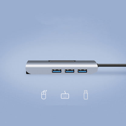 Type C*2 to USB3.0/F*4 (4 in 1 Docking Station)