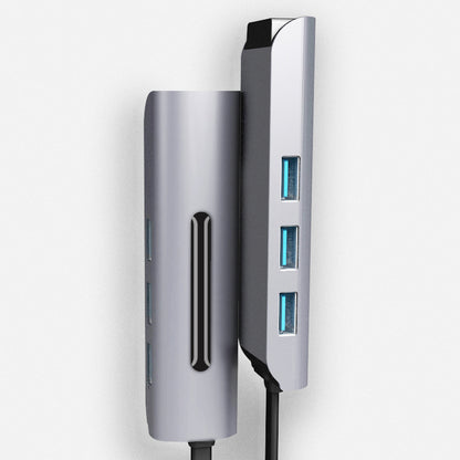 Type C*2 to USB3.0/F*4 (4 in 1 Docking Station)