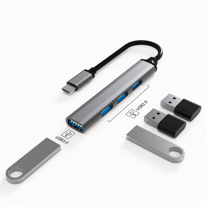 U4-C USB C Hub 3xUSB 3.0+USB 2.0 Convertor Portable Data Transfer Type C Hub Adapter Applicable for Notebook PC/Laptop/USB Flash Drives/Mobile HDD/Mouse