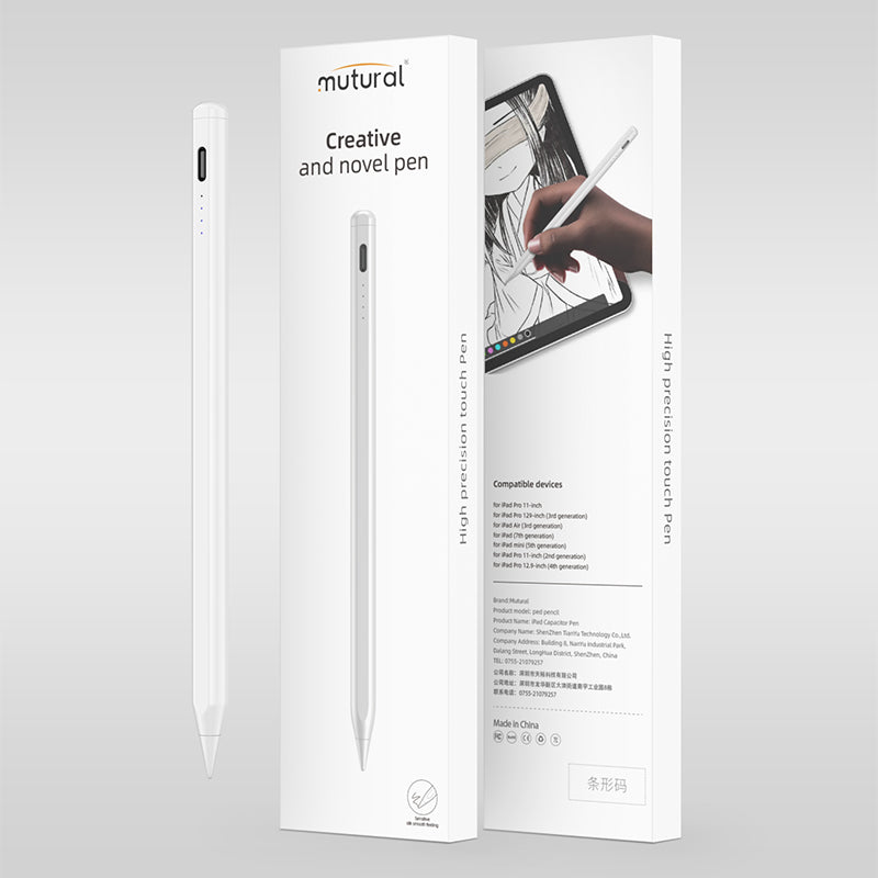 MUTURAL Palm Rejection Capacitive Stylus Pen Touch Screen Smart Pen for iPad Pro 11-inch (2021)/12.9-inch (2021)
