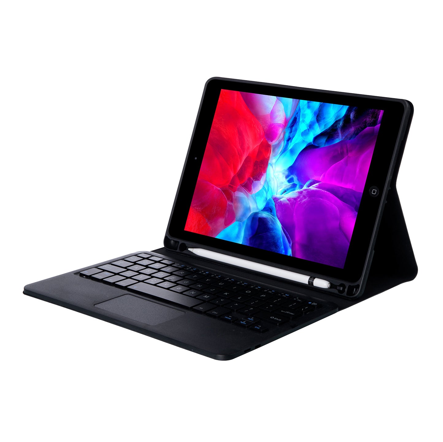 T102B-A Bluetooth Keyboard with Case for iPad 10.2 (2021)/(2020)/(2019)/iPad Air 10.5 inch (2019)