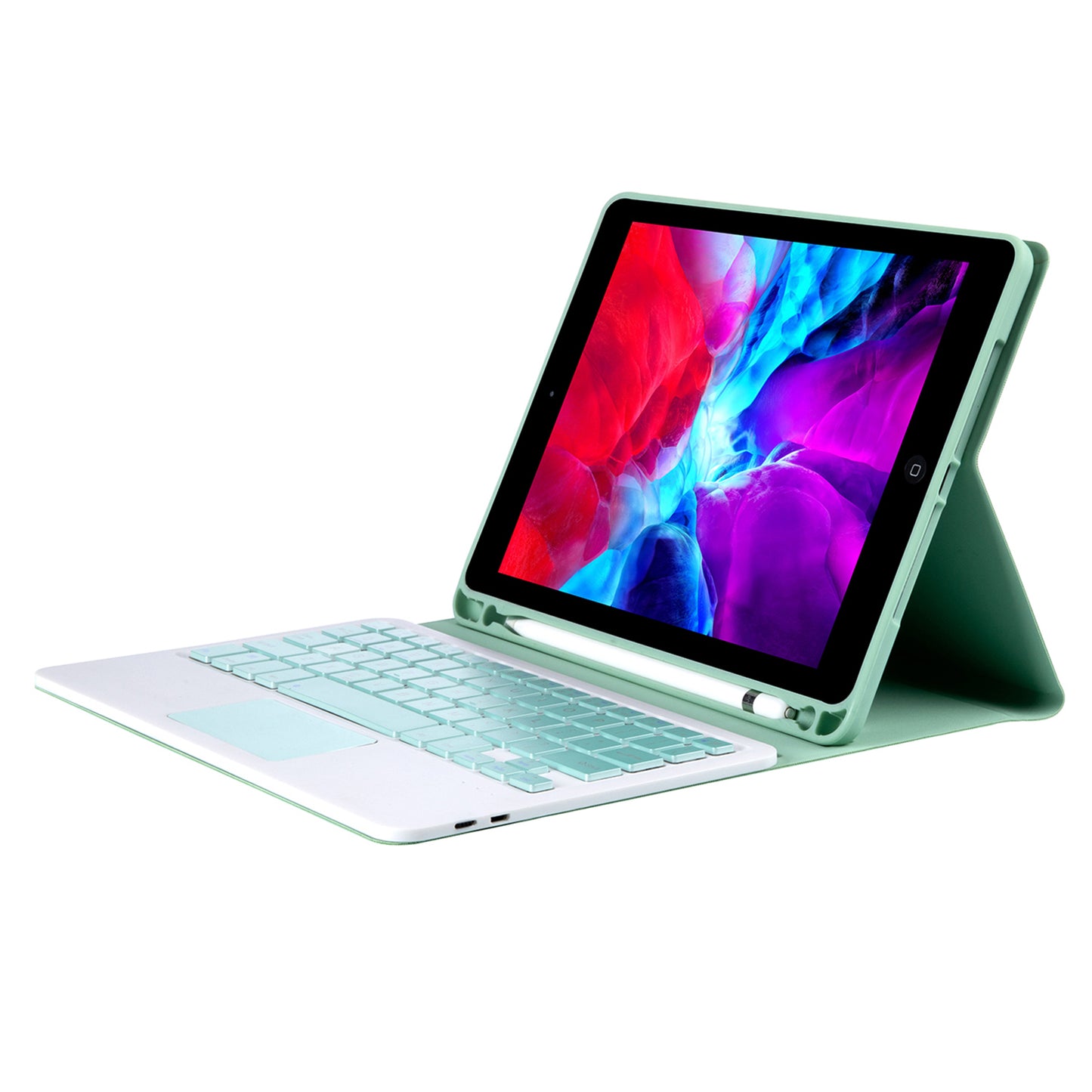 T102B-A Bluetooth Keyboard with Case for iPad 10.2 (2021)/(2020)/(2019)/iPad Air 10.5 inch (2019)