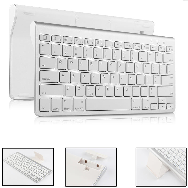 JIUYU JP139 Wireless Bluetooth Keyboard with Folding Bracket