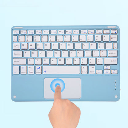 For iPad Air (2020)/Air (2022) Magnetic Wireless Touch Bluetooth Keyboard TPU Tablet Case with Pencil Slot