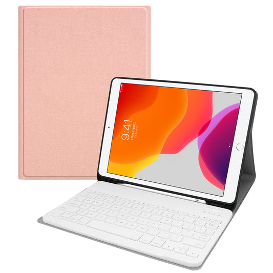SK-1026 Wireless Touch Bluetooth Keyboard Case Multi-Angles Viewing Stand Protective Leather Shell Cover for iPad 10.2 (2021)/(2020)/(2019)