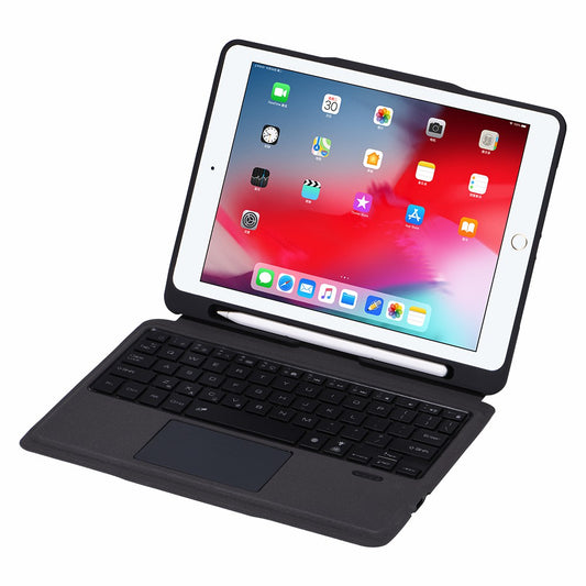 T206D Bluetooth Keyboard Leather Case with Colorful Backlit for iPad 10.2 (2021)/(2020)/(2019)