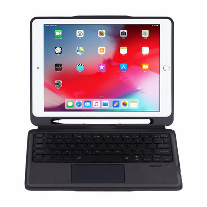 T206D Bluetooth Keyboard Leather Case with Colorful Backlit for iPad 10.2 (2021)/(2020)/(2019)