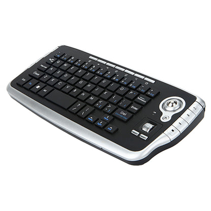 2.4G Wireless Keyboard Multimedia 1200DPI Trackball Air Mouse for Laptop PC