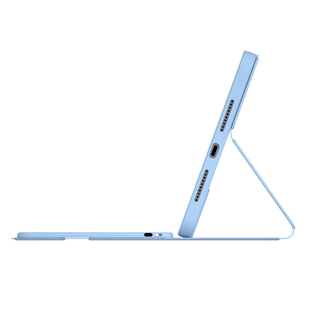 Detachable Magnetic Bluetooth Keyboard Protective Cover TUP Tablet Stand Case with Mouse Pencil Holder Backlit for iPad mini (2021)