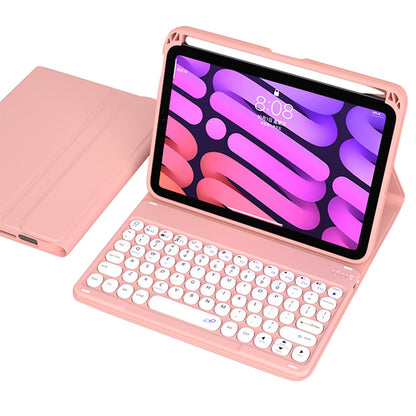 Shock Resistant TPU Tablet Stand Case Dust-proof Protective Cover with Magnetic Detachable Bluetooth Keyboard for iPad mini (2021)