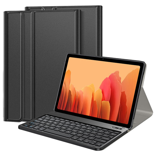 Ultra-thin Leather Tablet Stand Protective Shell with Detachable Bluetooth Keyboard for Samsung Galaxy Tab A7 10.4 (2020)