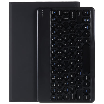 For Xiaomi Pad 5/5 Pro Round Cap Wireless Bluetooth Keyboard + Stand Design PU Leather Tablet Case