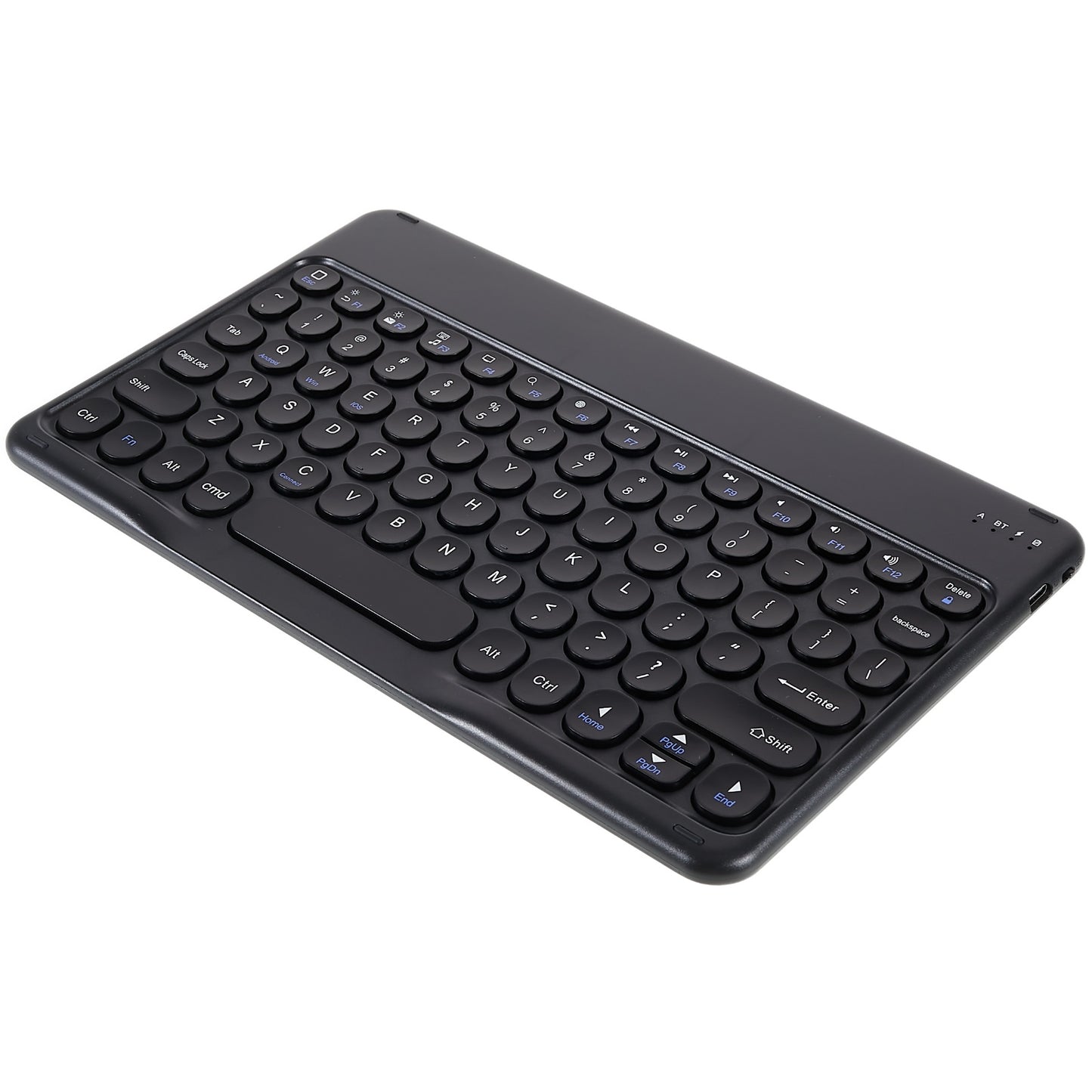 For Xiaomi Pad 5/5 Pro Round Cap Wireless Bluetooth Keyboard + Stand Design PU Leather Tablet Case