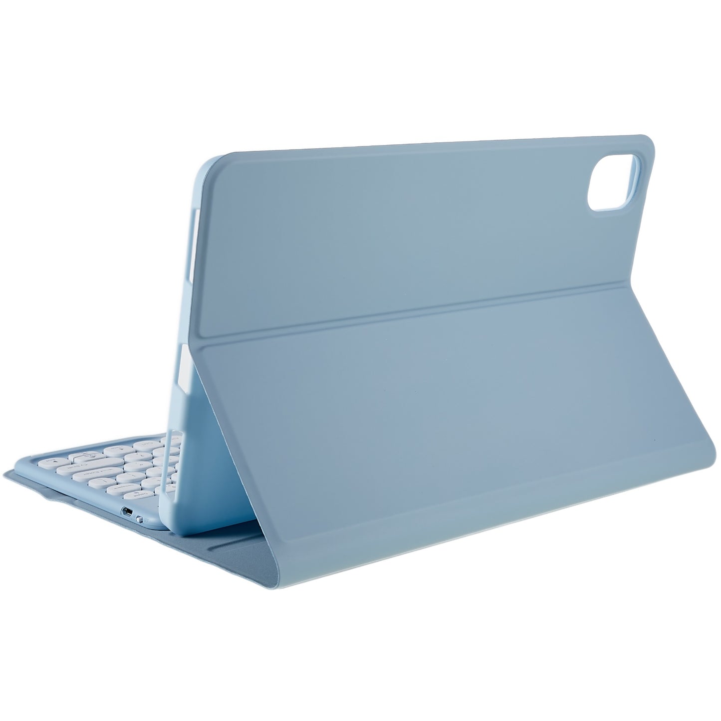 For Xiaomi Pad 5/5 Pro Round Cap Wireless Bluetooth Keyboard + Stand Design PU Leather Tablet Case