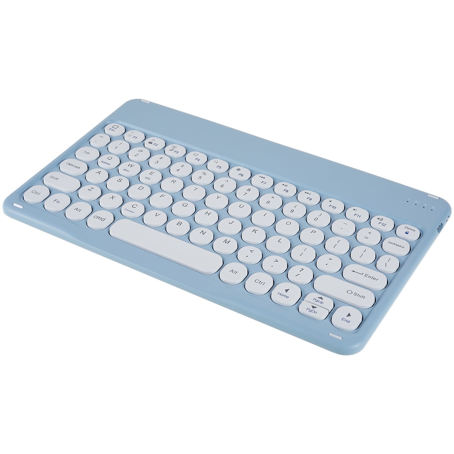 For Xiaomi Pad 5/5 Pro Round Cap Wireless Bluetooth Keyboard + Stand Design PU Leather Tablet Case