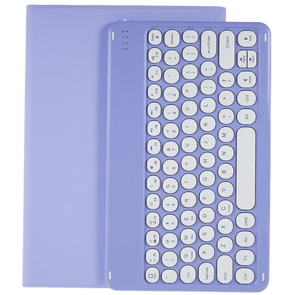 For Xiaomi Pad 5/5 Pro Round Cap Wireless Bluetooth Keyboard + Stand Design PU Leather Tablet Case