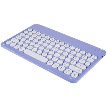 For Xiaomi Pad 5/5 Pro Round Cap Wireless Bluetooth Keyboard + Stand Design PU Leather Tablet Case