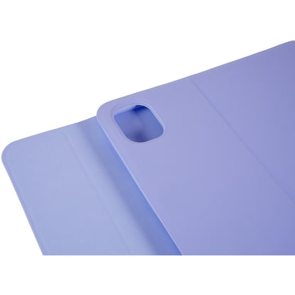 For Xiaomi Pad 5/5 Pro PU Leather Stand Case Tablet Cover + Round Cap Wireless Bluetooth Keyboard with Touchpad