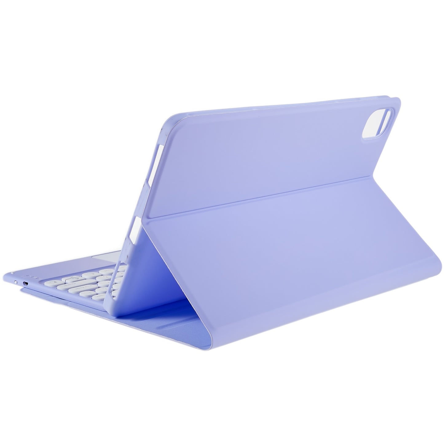 For Xiaomi Pad 5/5 Pro PU Leather Stand Case Tablet Cover + Round Cap Wireless Bluetooth Keyboard with Touchpad