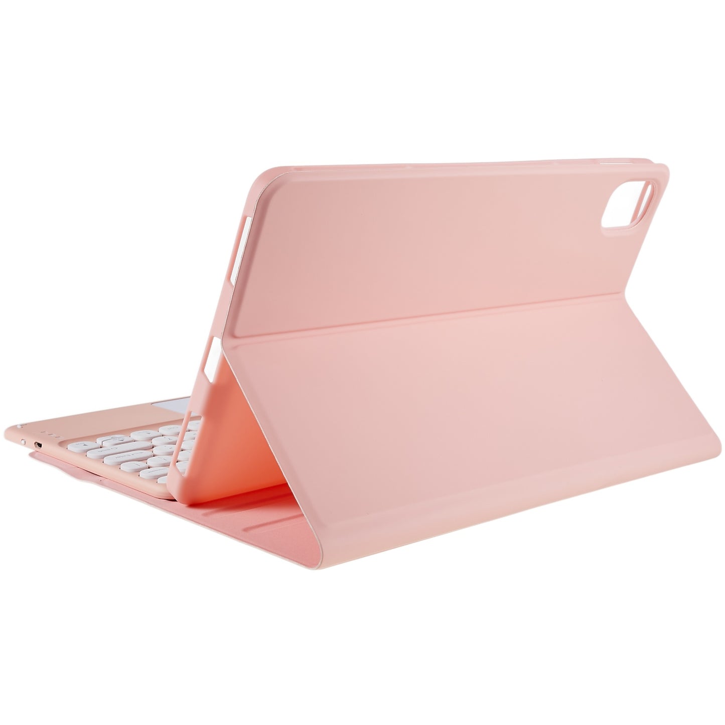 For Xiaomi Pad 5/5 Pro PU Leather Stand Case Tablet Cover + Round Cap Wireless Bluetooth Keyboard with Touchpad