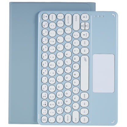 For Xiaomi Pad 5/5 Pro PU Leather Stand Case Tablet Cover + Round Cap Wireless Bluetooth Keyboard with Touchpad