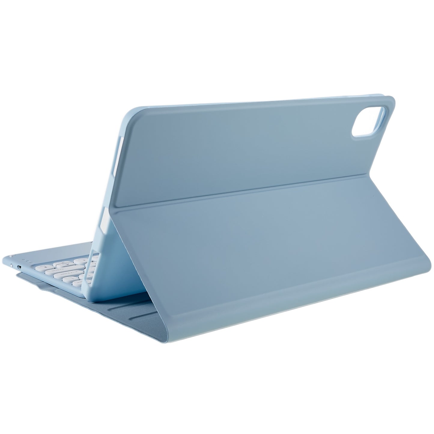 For Xiaomi Pad 5/5 Pro PU Leather Stand Case Tablet Cover + Round Cap Wireless Bluetooth Keyboard with Touchpad