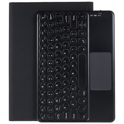 For Xiaomi Pad 5/5 Pro PU Leather Stand Case Tablet Cover + Round Cap Wireless Bluetooth Keyboard with Touchpad