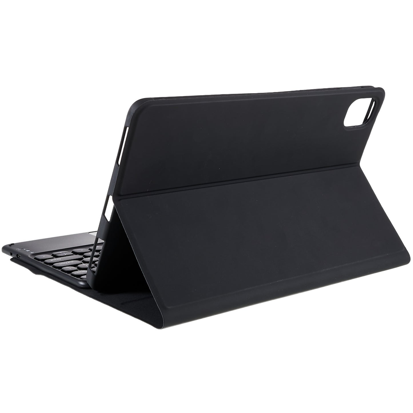 For Xiaomi Pad 5/5 Pro PU Leather Stand Case Tablet Cover + Round Cap Wireless Bluetooth Keyboard with Touchpad
