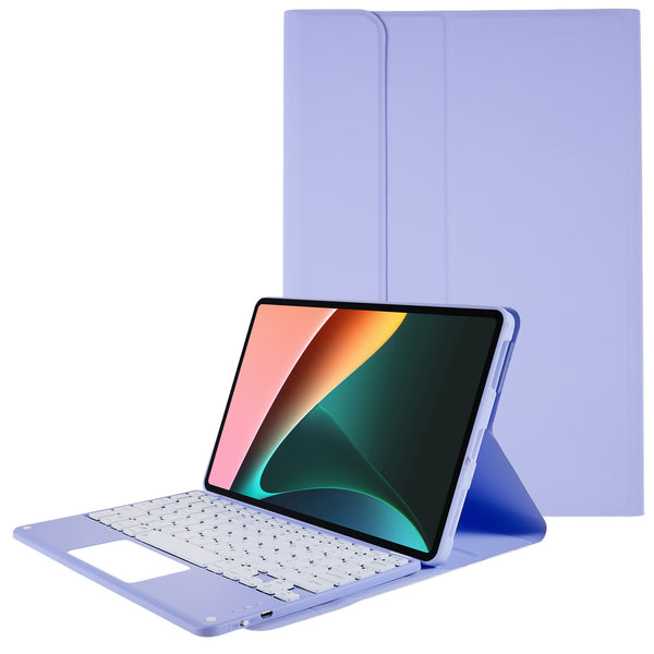 For Xiaomi Pad 5/5 Pro Square Cap Touchpad Wireless Bluetooth Keyboard + Stand Leather Tablet Case