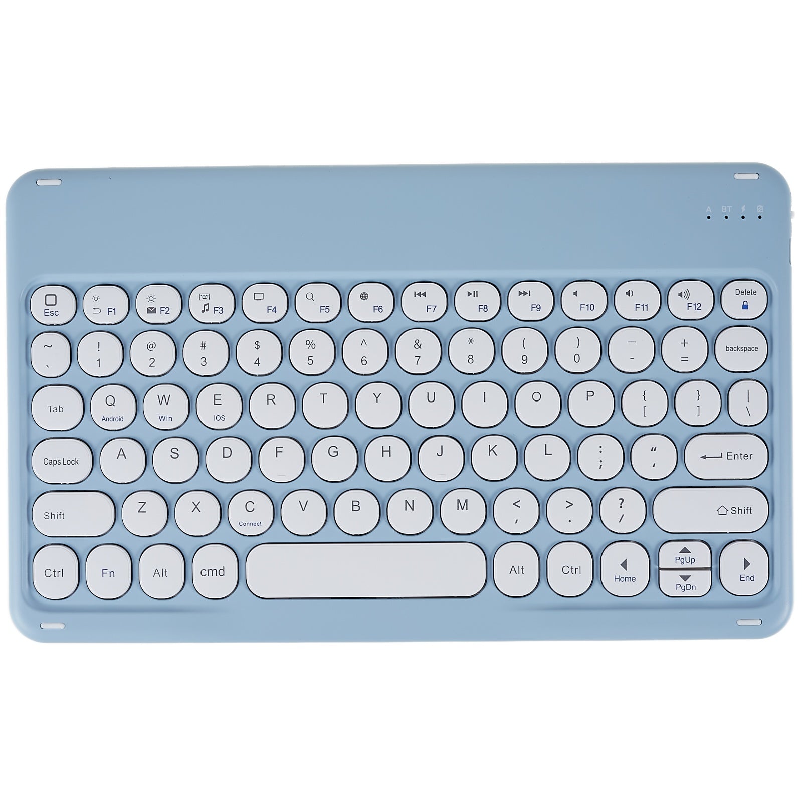 X3 10 Inch Round Cap Bluetooth Keyboard Universal Mini Magnetic Wireless Keyboard for Tablets Phones