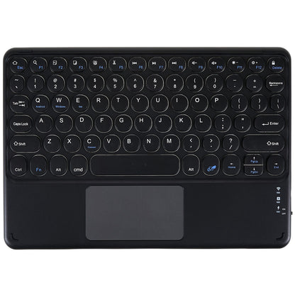 250 10 Inch Portable Bluetooth Keyboard Ultra-thin Magnetic Wireless Keyboard with TouchPad/Round Keycaps for Tablets Mobile Phones