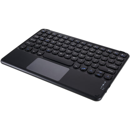 250 10 Inch Portable Bluetooth Keyboard Ultra-thin Magnetic Wireless Keyboard with TouchPad/Round Keycaps for Tablets Mobile Phones