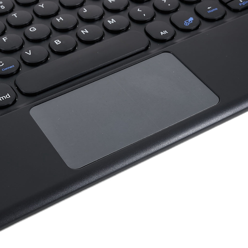 250 10 Inch Portable Bluetooth Keyboard Ultra-thin Magnetic Wireless Keyboard with TouchPad/Round Keycaps for Tablets Mobile Phones